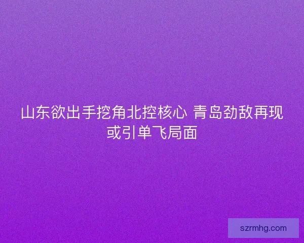 山东欲出手挖角北控核心 青岛劲敌再现或引单飞局面 山东欲出手挖角北控核心 青岛劲敌再现或引单飞局面